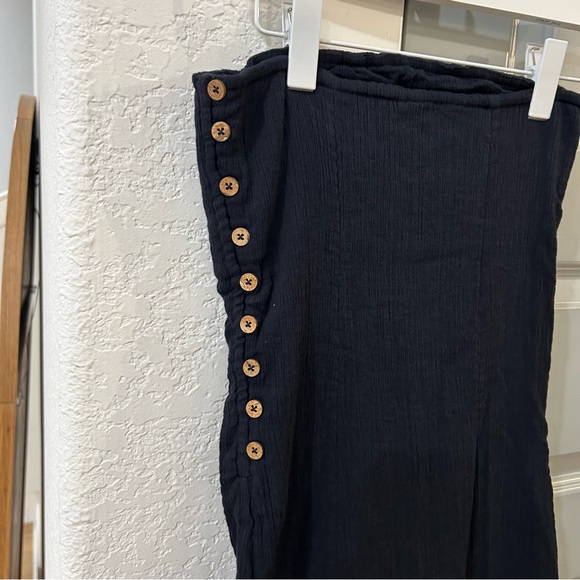 New Free People Made Me Blush Strapless Asymmetrical Midi Dress - Picture 6 of 7